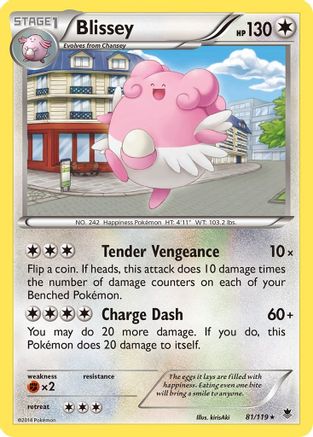 Blissey (81) Reverse Holofoil - XY Phantom Forces