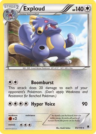 Exploud (85) Reverse Holofoil - XY Phantom Forces