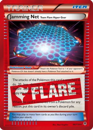 Jamming Net (98) Holofoil - XY Phantom Forces