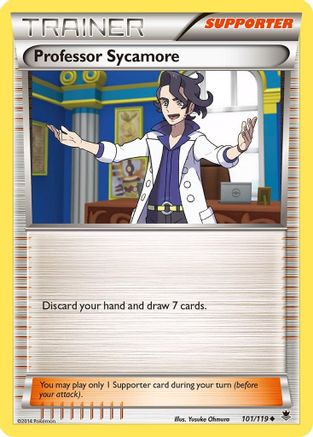 Professor Sycamore (101) Reverse Holofoil - XY Phantom Forces