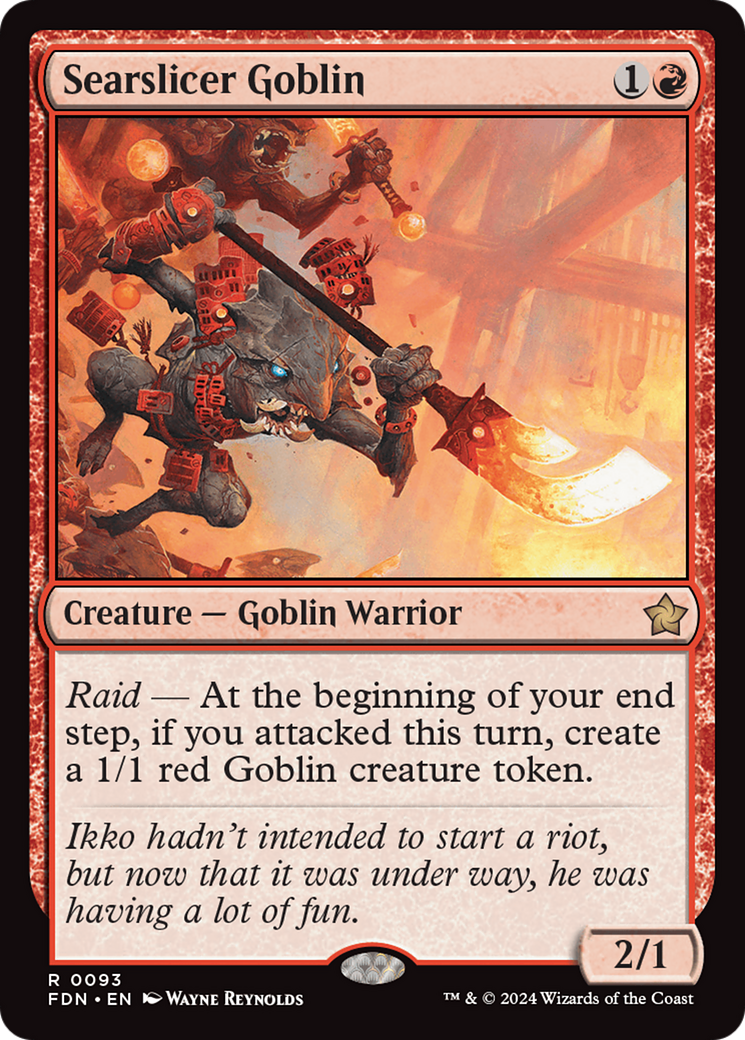 Searslicer Goblin (093) Foil - Foundations