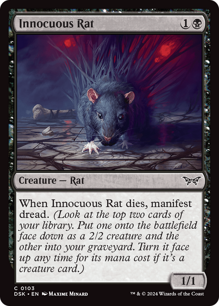Innocuous Rat (103) Foil - Duskmourn: House of Horror
