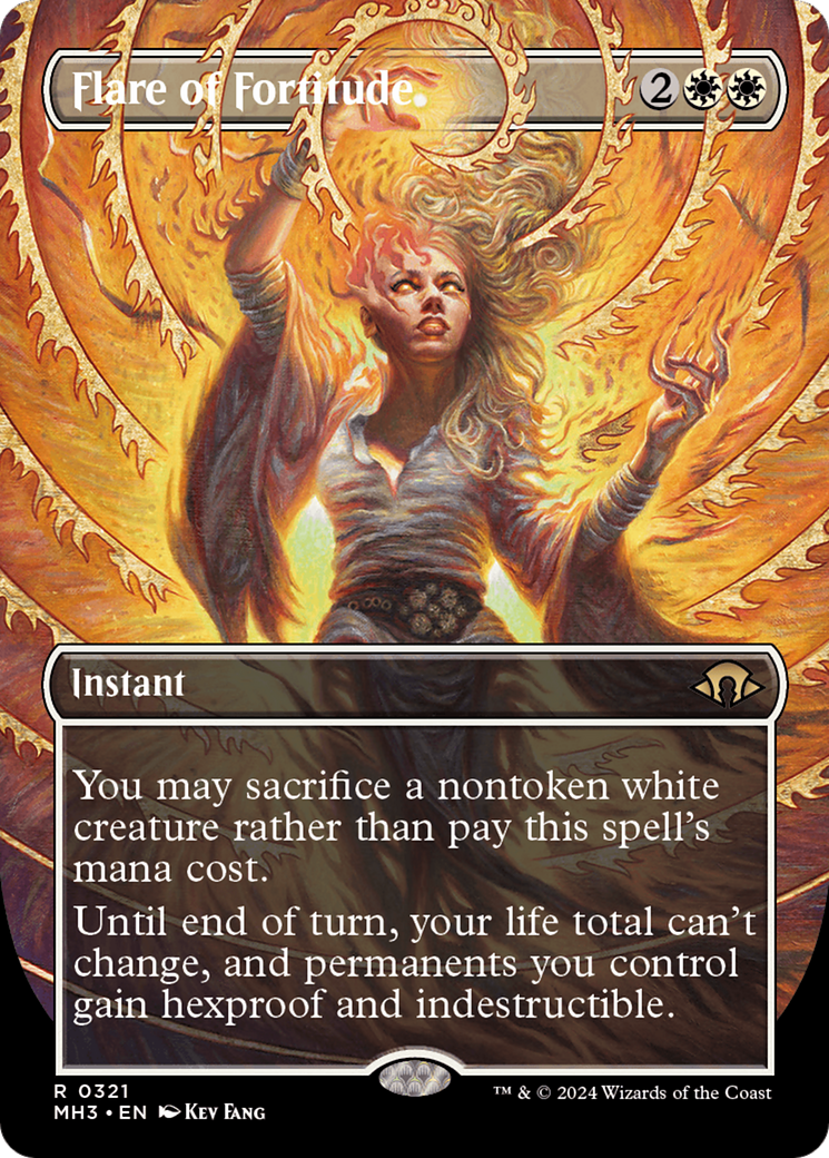 Flare of Fortitude (Borderless) (321) Foil - Modern Horizons 3