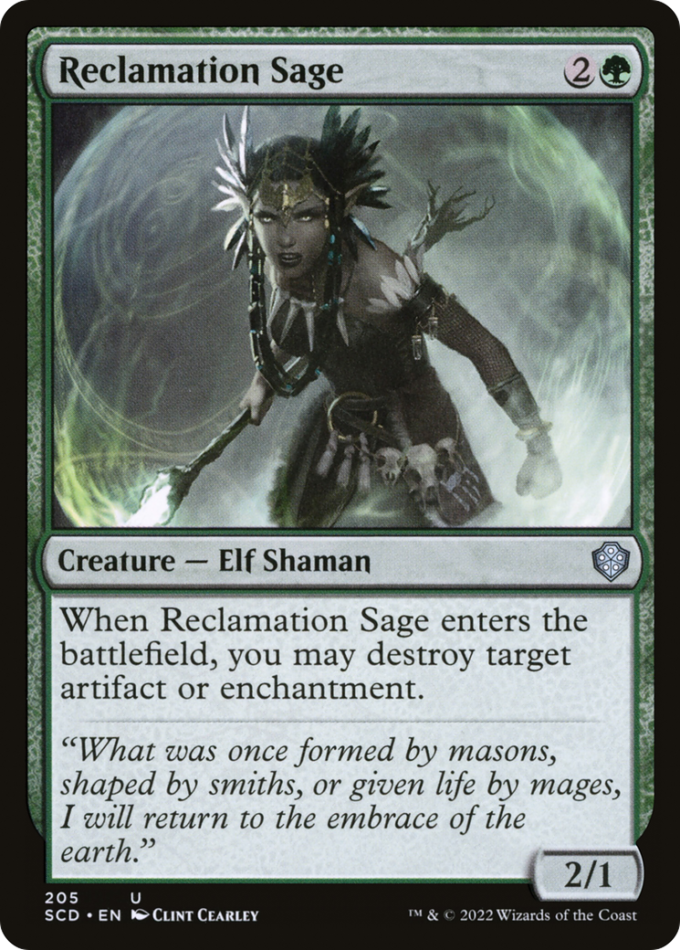 Reclamation Sage (205) - Starter Commander Decks