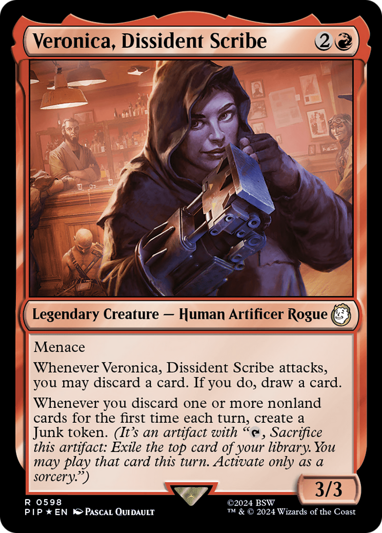 Veronica, Dissident Scribe (598) Surge Foil - Fallout