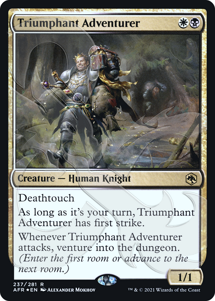 Triumphant Adventurer (237) Foil - Adventures in the Forgotten Realms Promos