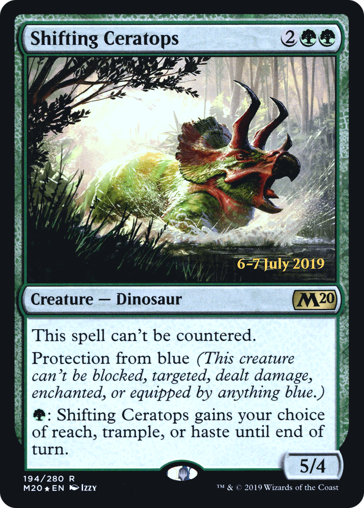 Shifting Ceratops (194) Foil - Core Set 2020 Promos