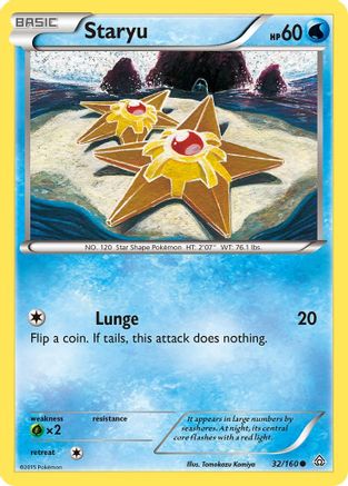 Staryu (32) Reverse Holofoil - XY Primal Clash