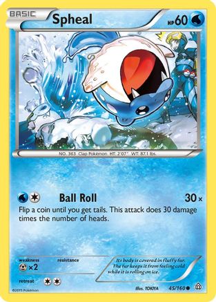 Spheal (45) Reverse Holofoil - XY Primal Clash