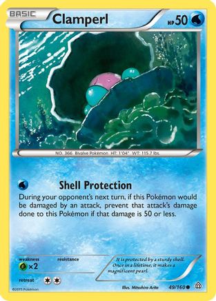 Clamperl (49) Reverse Holofoil - XY Primal Clash