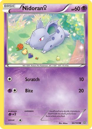 Nidoran (F) (66) Reverse Holofoil - Primal Clash