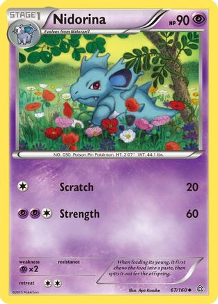 Nidorina (67) Reverse Holofoil - XY Primal Clash