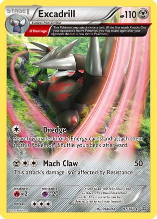 Excadrill (Omega) (97) Reverse Holofoil - XY Primal Clash