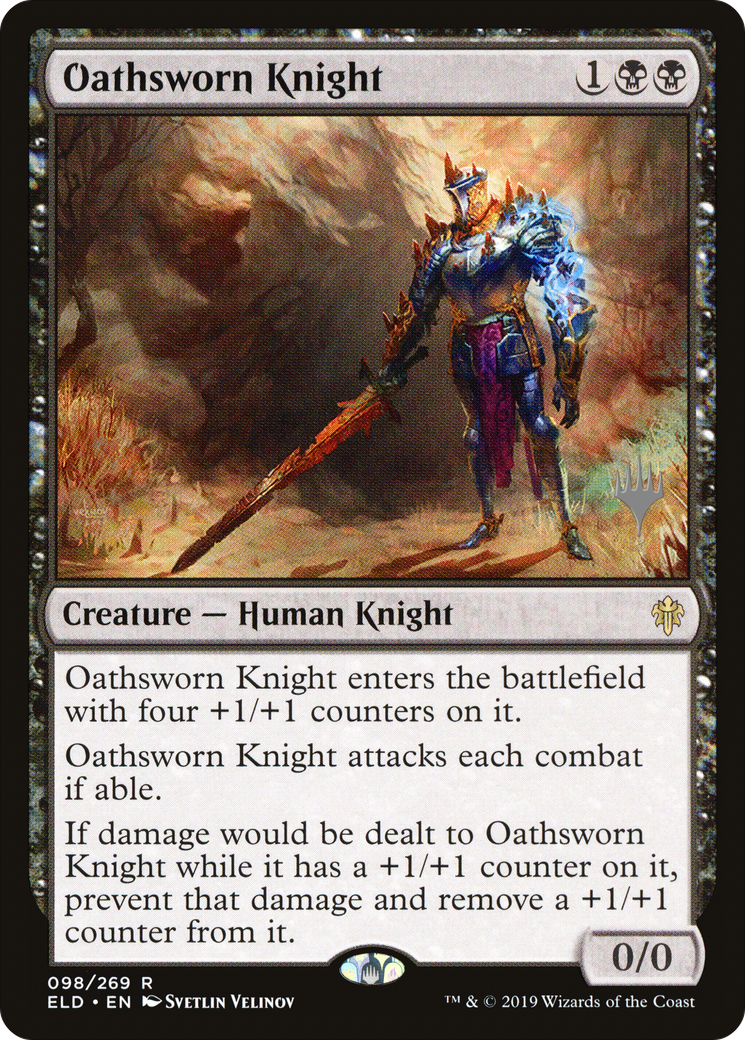 Oathsworn Knight (098) Foil - Throne of Eldraine Promos