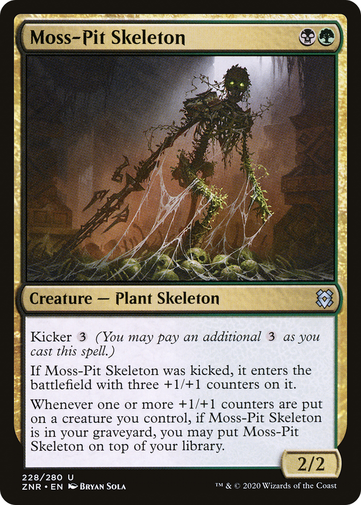 Moss-Pit Skeleton (228) Foil - Zendikar Rising