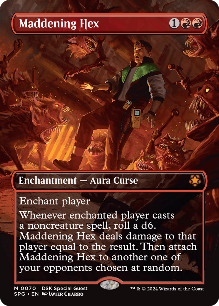 Maddening Hex (Borderless) (070) Foil - Special Guests