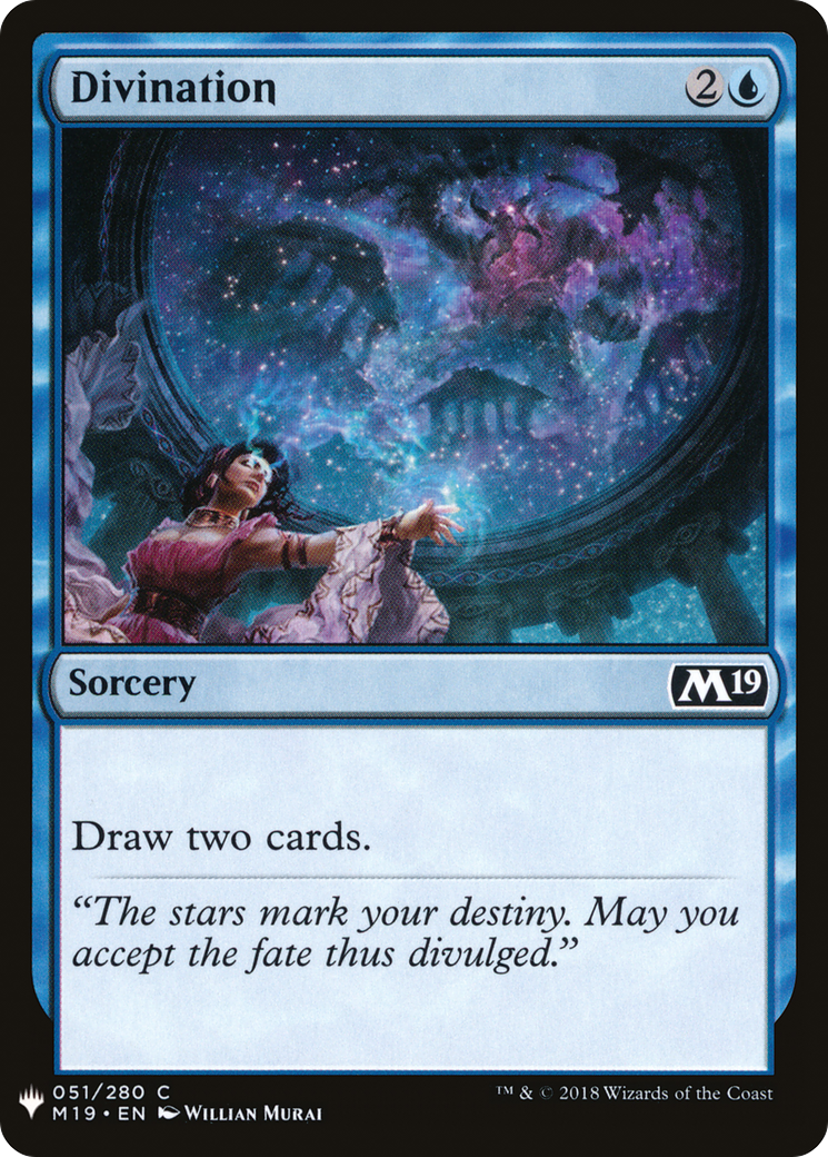 Divination (M19-51) - The List