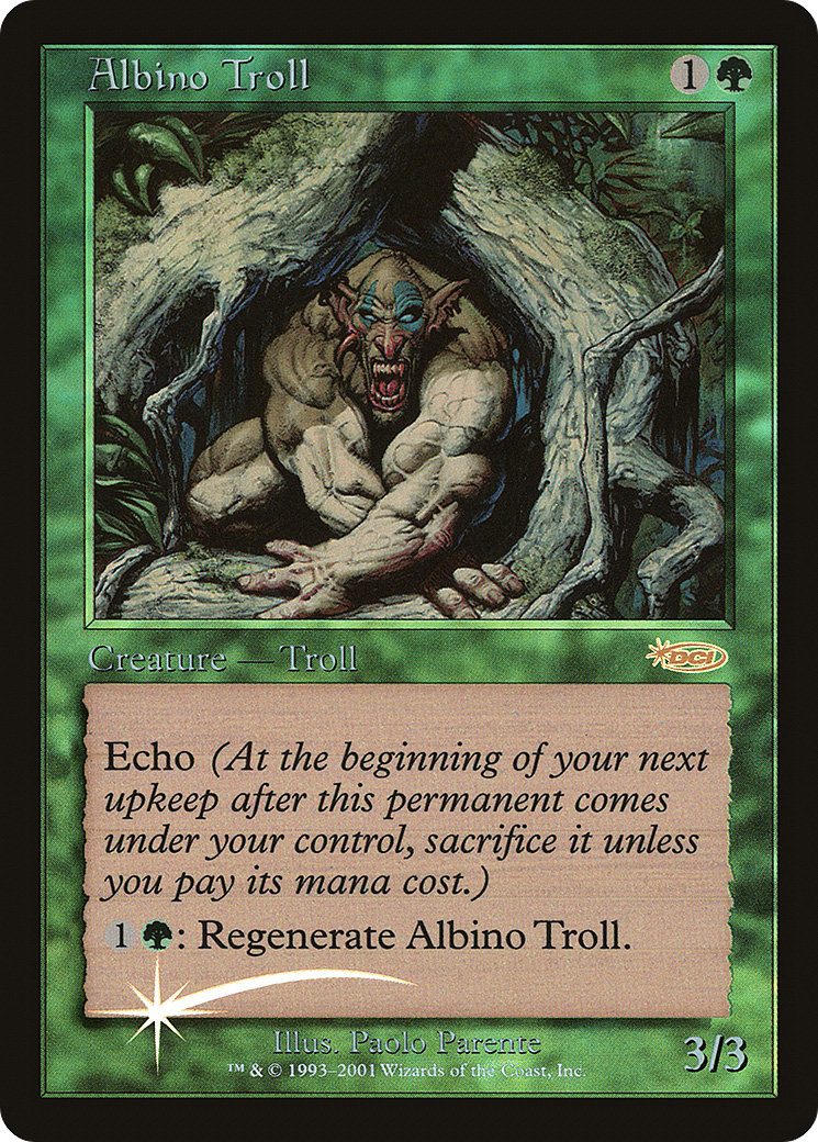 Albino Troll (Retro) (002) Foil - Friday Night Magic 2002