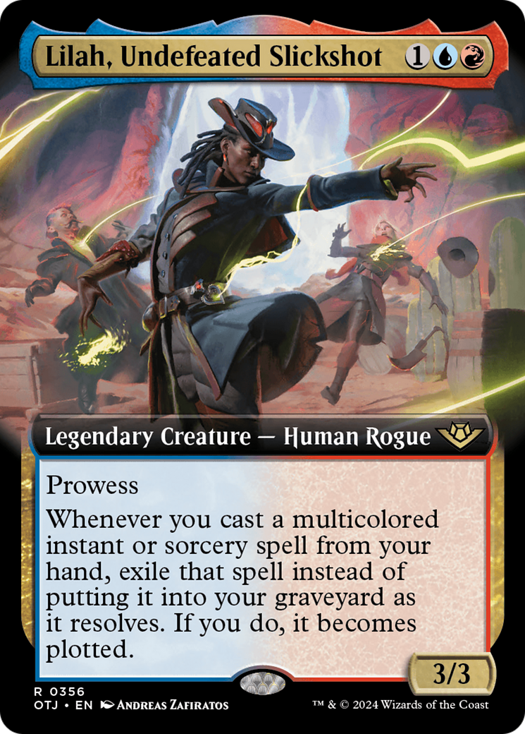 Lilah, Undefeated Slickshot (Extended Art) (356) - Outlaws of Thunder Junction