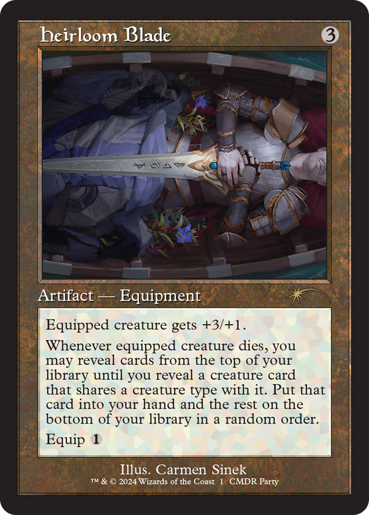 Heirloom Blade (Retro) (001) Foil - Wizards Play Network 2024