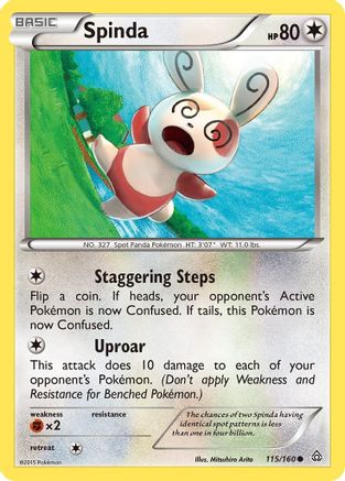 Spinda (115) Reverse Holofoil - XY Primal Clash