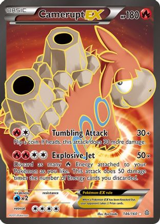 Camerupt EX (146 Full Art) (146) Holofoil - XY Primal Clash