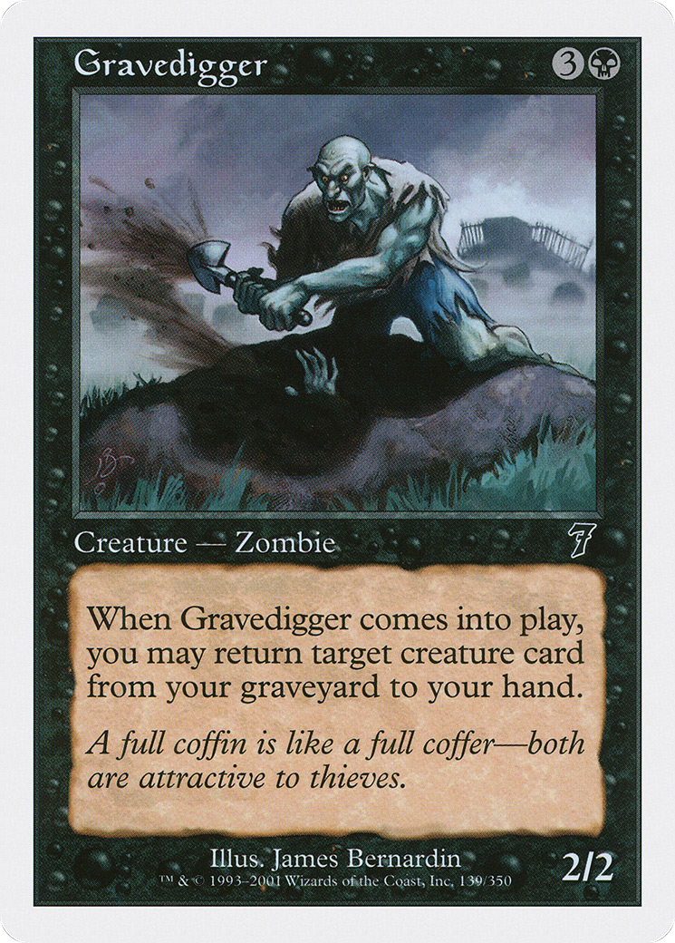 Gravedigger (139) Foil - Seventh Edition