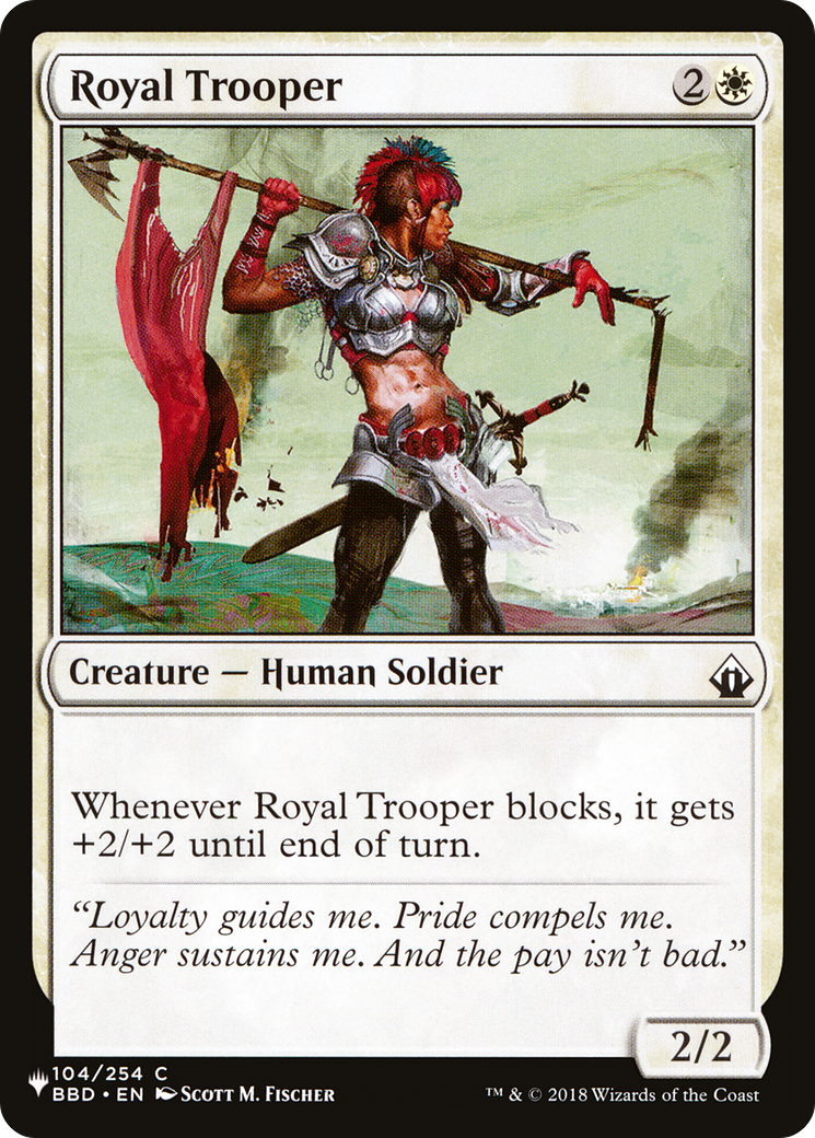 Royal Trooper (BBD-104) - The List