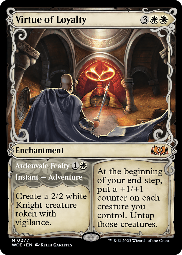 Virtue of Loyalty (Showcase) (277) Foil - Wilds of Eldraine