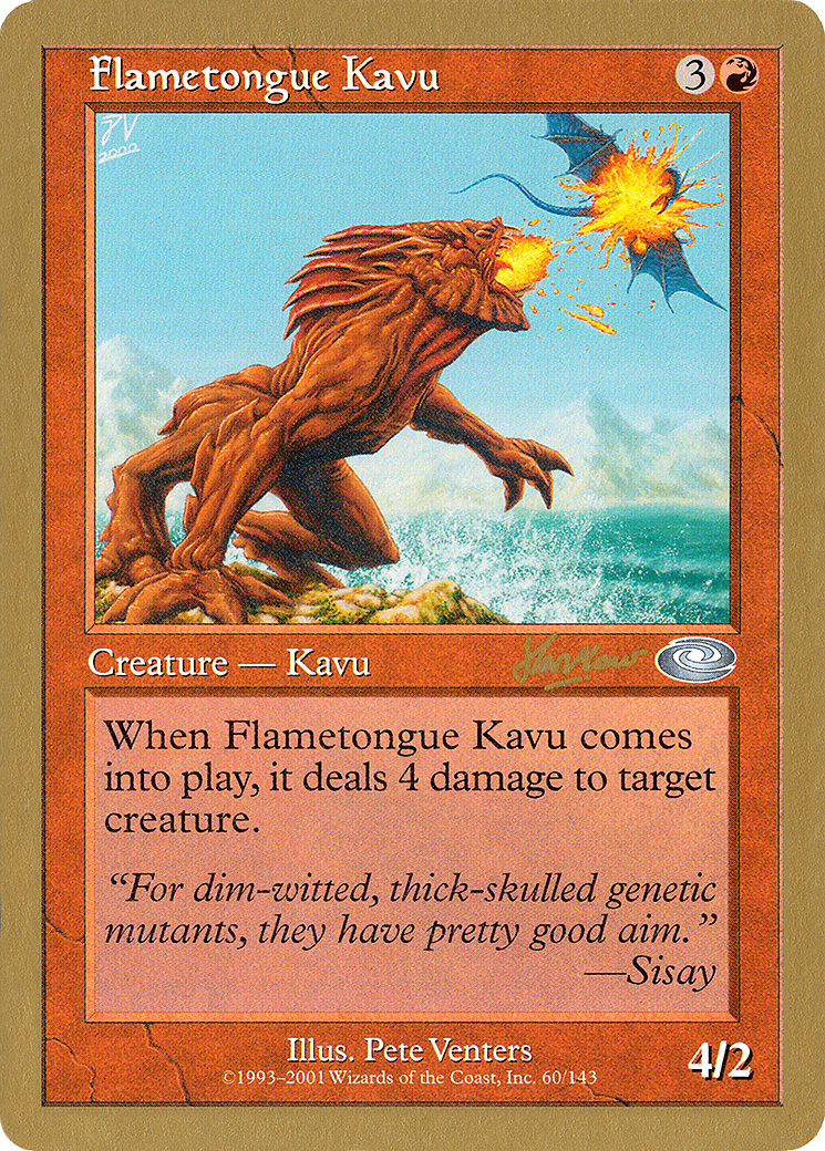 Flametongue Kavu (Retro) (shh60) - World Championship Decks 2002