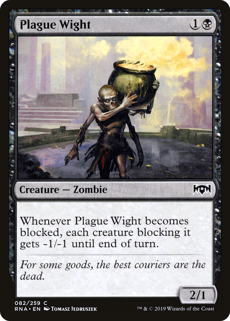 Plague Wight (082) Foil - Ravnica Allegiance