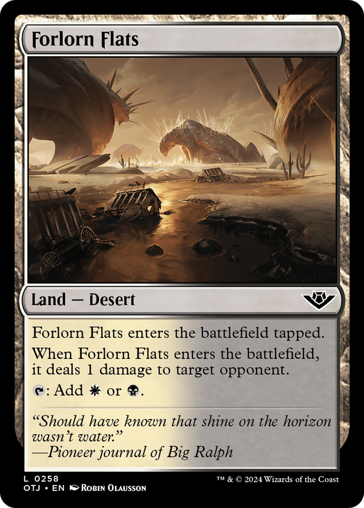 Forlorn Flats (258) Foil - Outlaws of Thunder Junction