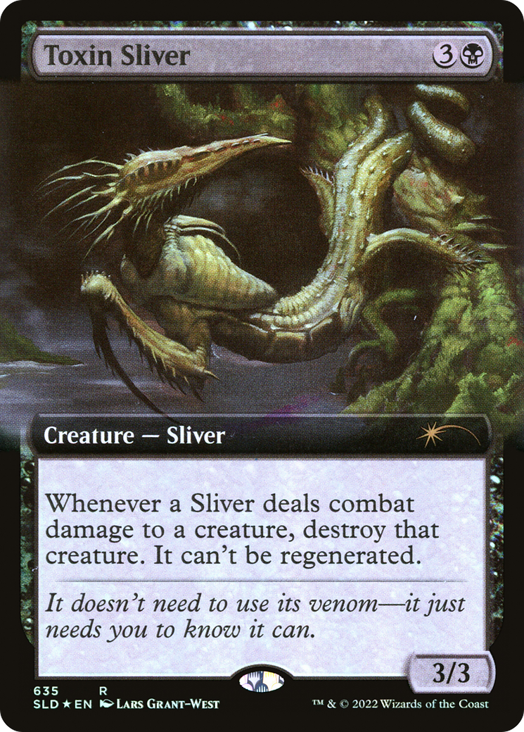 Toxin Sliver (Extended Art) (635) Foil - Secret Lair Drop