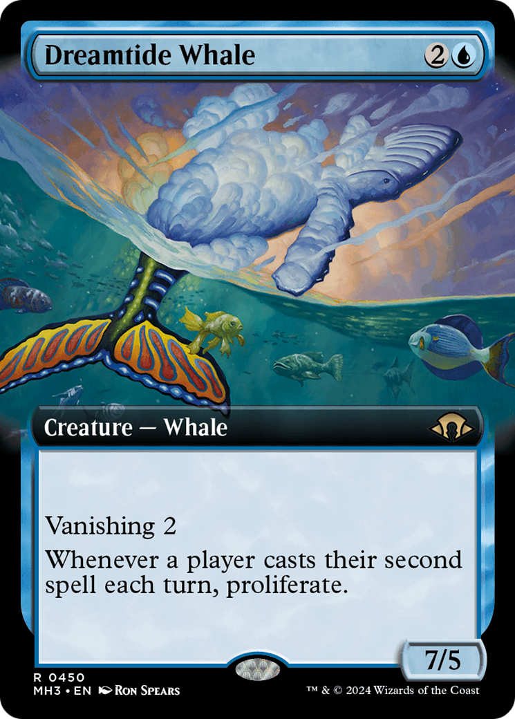 Dreamtide Whale (Extended Art) (450) Foil - Modern Horizons 3