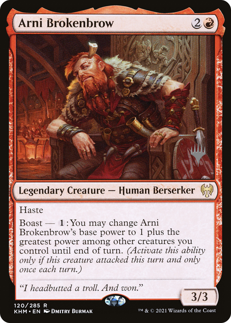 Arni Brokenbrow (120p) Foil - Kaldheim Promos