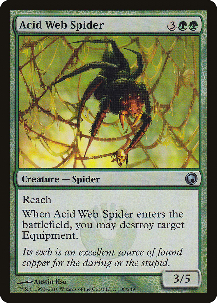 Acid Web Spider (108) - Scars of Mirrodin