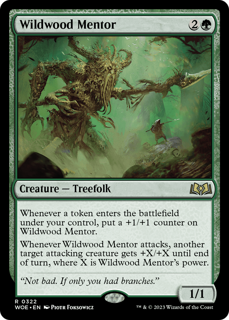 Wildwood Mentor (322) Foil - Wilds of Eldraine