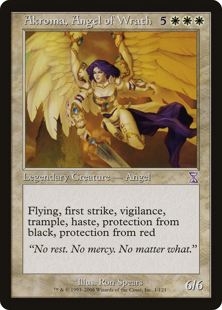 Akroma, Angel of Wrath (Retro) (001) Foil - Time Spiral Timeshifted