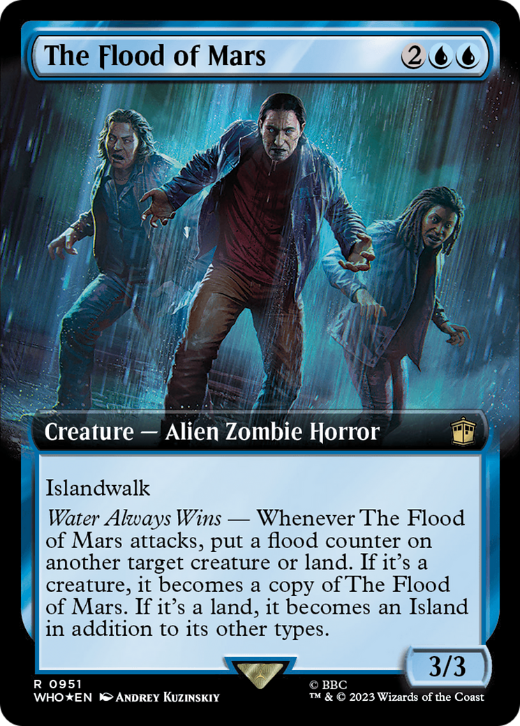 The Flood of Mars (Extended Art) (Surge Foil) (Extended Art) (951) Foil - Doctor Who