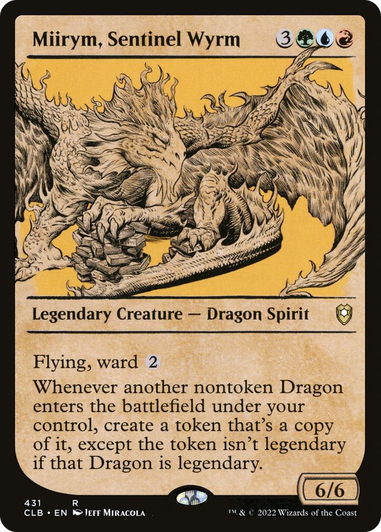 Miirym, Sentinel Wyrm (Showcase) (431) - Commander Legends: Battle for Baldur's Gate