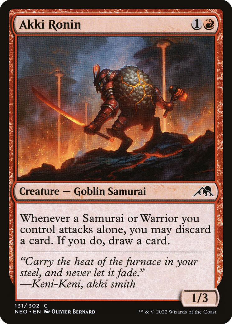 Akki Ronin (131) Foil - Kamigawa: Neon Dynasty