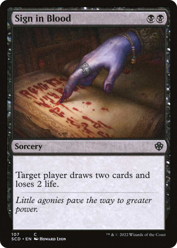 Sign in Blood (107) - Starter Commander Decks