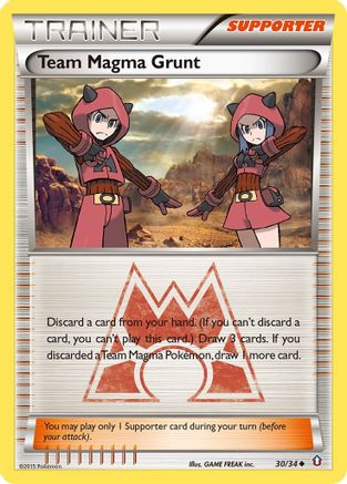 Team Magma Grunt (30) Reverse Holofoil - Double Crisis
