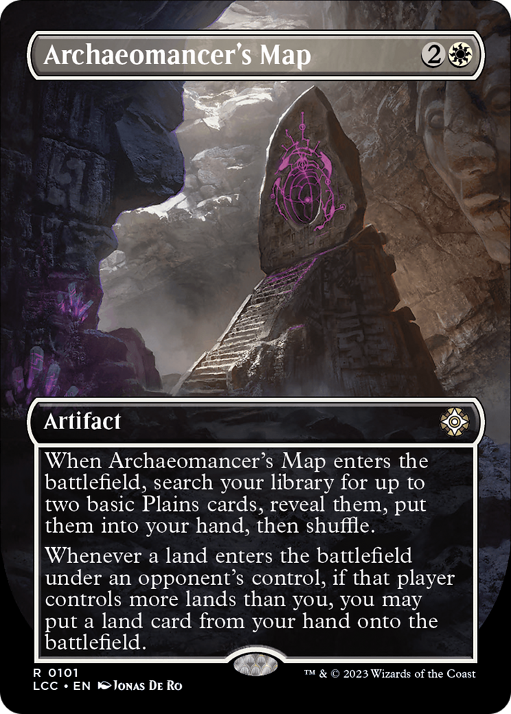 Archaeomancer's Map (Borderless) (101) Foil - The Lost Caverns of Ixalan Commander
