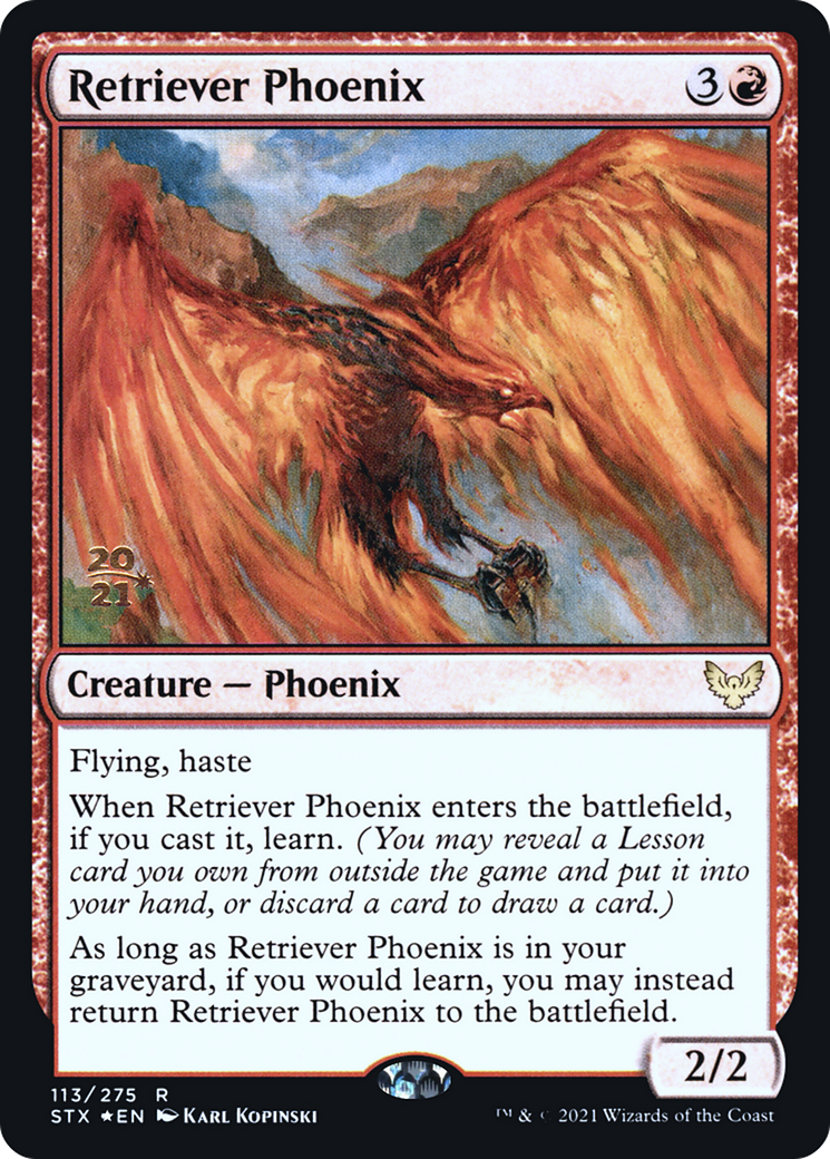 Retriever Phoenix (113s) Foil - Strixhaven: School of Mages Promos