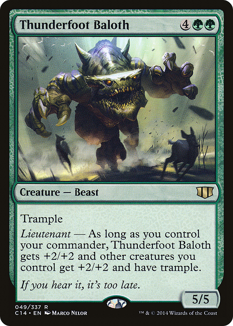 Thunderfoot Baloth (049) - Commander 2014