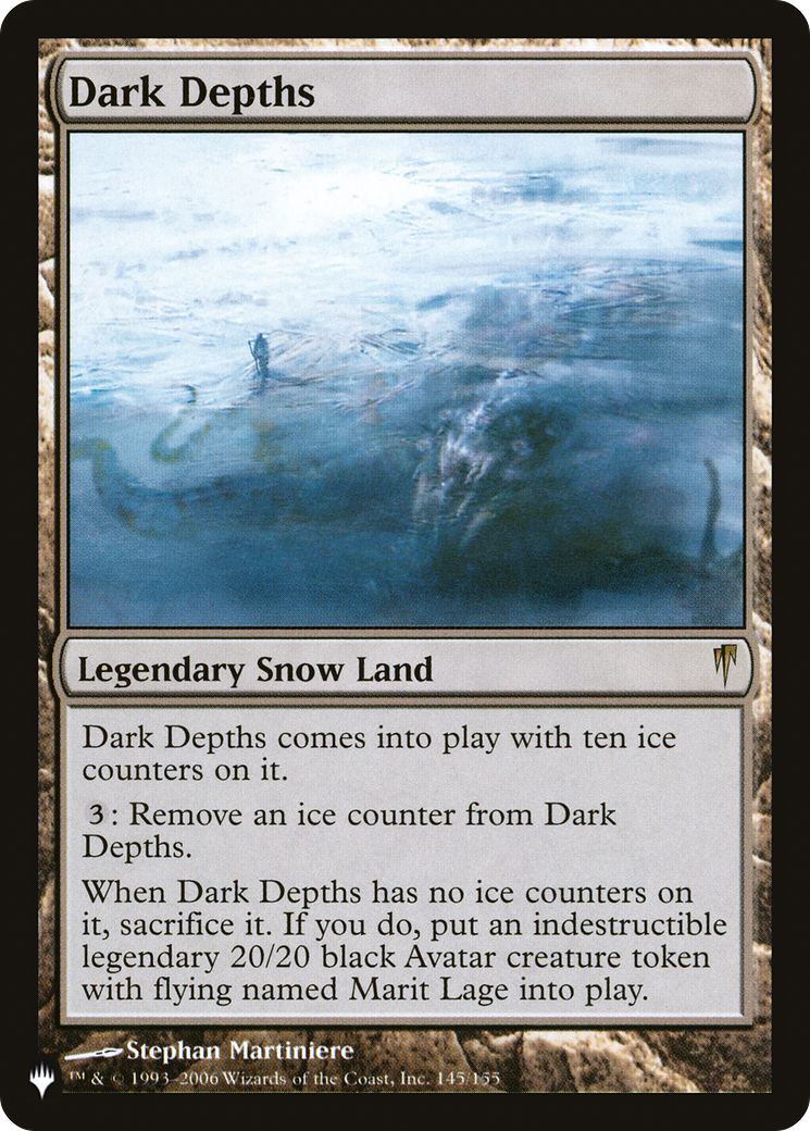 Dark Depths (CSP-145) - The List