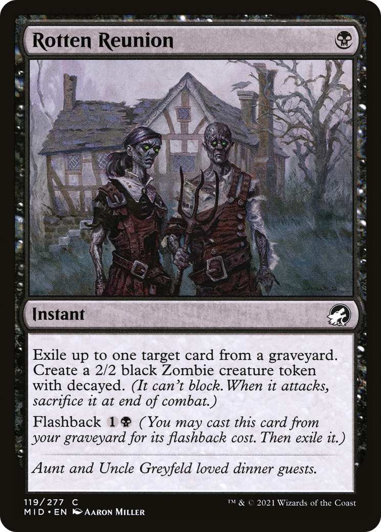 Rotten Reunion (119) Foil - Innistrad: Midnight Hunt