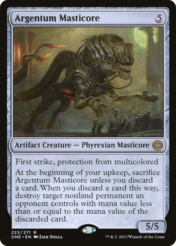 Argentum Masticore (222) Foil - Phyrexia: All Will Be One
