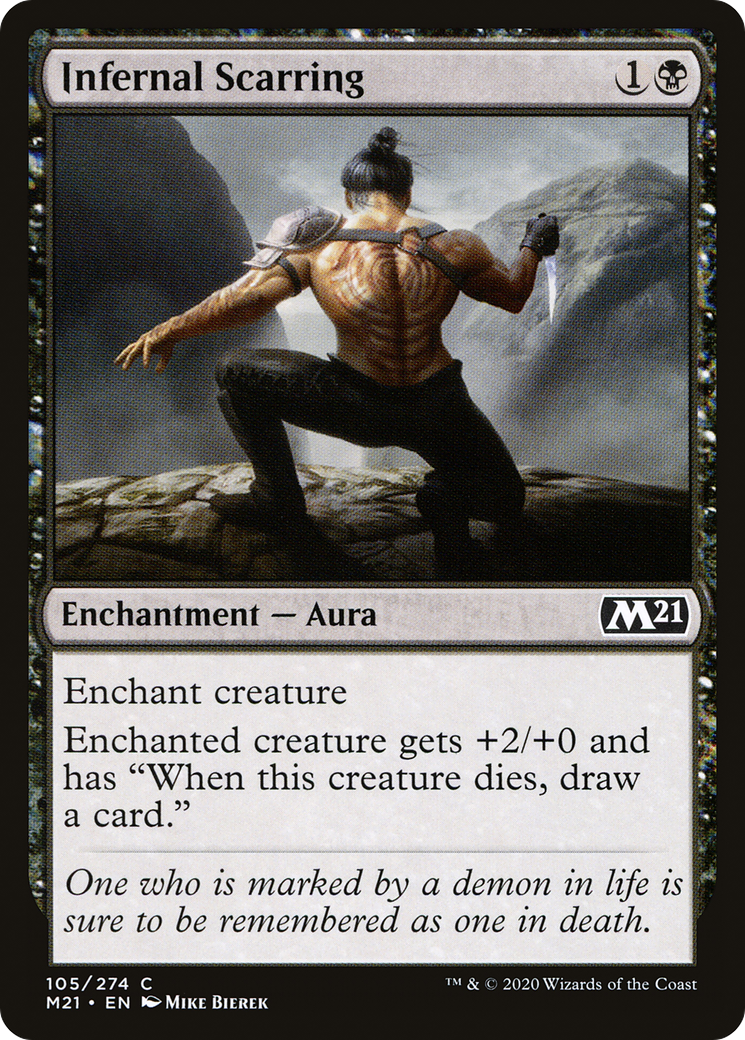 Infernal Scarring (105) Foil - Core Set 2021